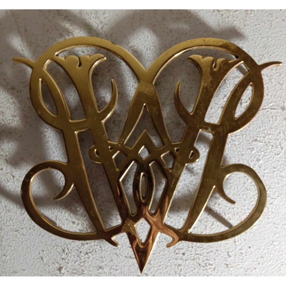 Williamsburg Queen Ann Cypher Trivet VINTAGE 1950